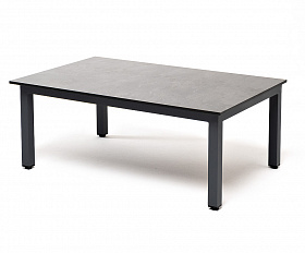 Канны журнальный столик из HPL 90х60, H40, каркас серый (RAL 7024), цвет столешницы серый гранит