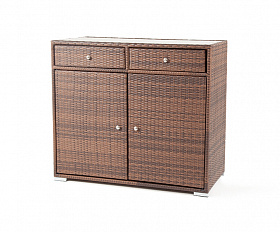 Мальта тумба плетеная из искусственного ротанга, цвет коричневый