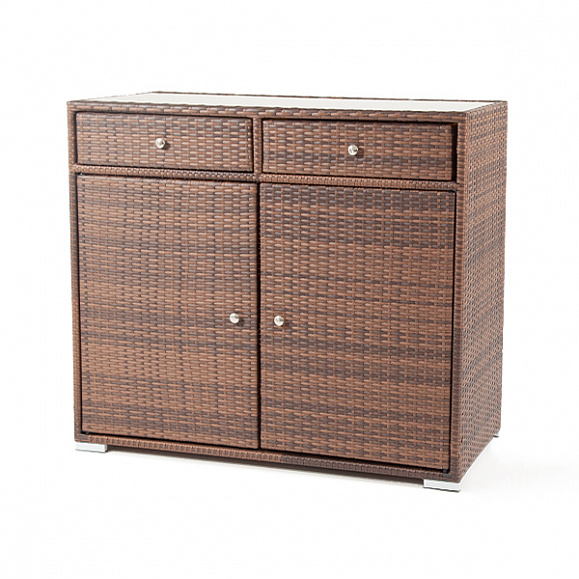 Мальта тумба плетеная из искусственного ротанга, цвет коричневый фото 6