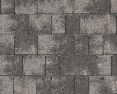 Тротуарная плитка Каменный Век Старый город ColorMix 60 мм. Черно-белый