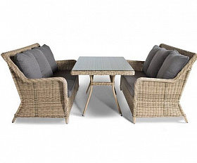 Обеденная Кортадо 4SIS группа из искусственного ротанга