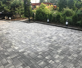 Тротуарная плитка Artstein Инсбрук Альпен 40 мм Color Mix Умбра