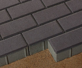 Брусчатка 342 механический завод Прямоугольник 200х100х40 мм Черный