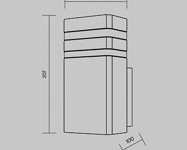 Настенный светильник (бра) Unter den Linden Maytoni O578WL-01B цвет Черный