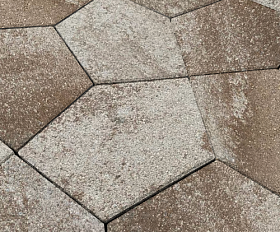 Тротуарная плитка Нобетек Квинта 3П8Ф Колормикс №23 Сафари