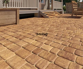 Тротуарная плитка 342 механический завод Классика ColorMix 60мм Каир