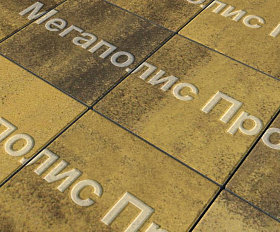 Тротуарные плиты Выбор Квадрат Б.1.К.6 300х300х60 мм Листопад Янтарь