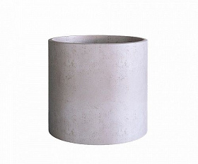Кашпо Concretika Cylinder D40 H40 Concrete White
