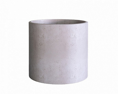 Кашпо Concretika Cylinder D40 H40 Concrete White