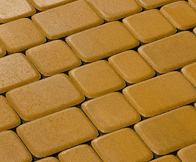 Тротуарная плитка 342 механический завод Классика 60 мм Желтый