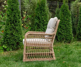 Обеденное кресло Isabella Royal Family из искусственного ротанга, цвет бежевый