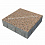 Тротуарные плиты Выбор Квадрум  Б.5.К.6 500х500х60 мм Стоунмикс Кремовый с черным