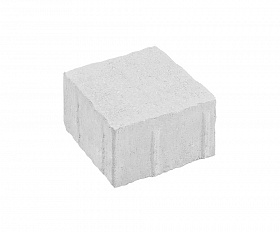 Тротуарная плитка Нобетек квадрат Антик 3К8Ф 140x140x80 мм белая