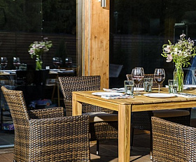 Обеденный комплект AURA 170 см на 6 персон с креслами Joygarden