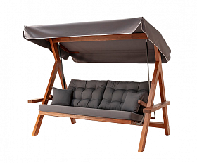 Качели Lyon Royal Family с серыми подушками