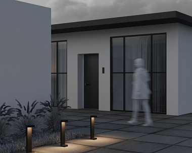 Ландшафтный светильник Barclay Street Maytoni O013FL-L9B цвет Черный