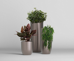 Кашпо Concretika Йар D40H87 Шампань