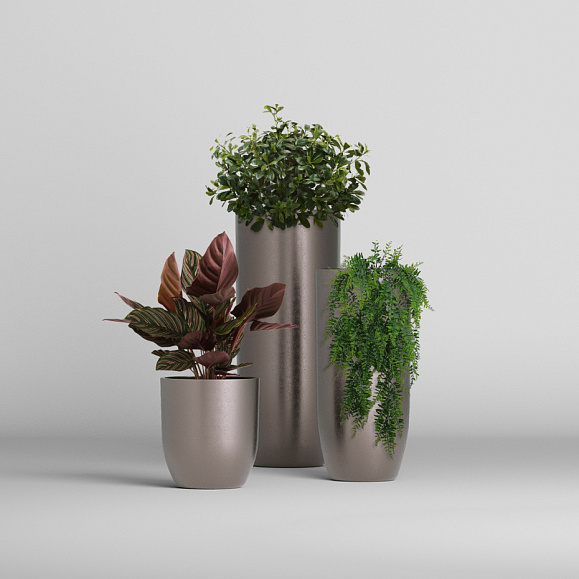 Кашпо Concretika Йар D40H87 Шампань фото 5