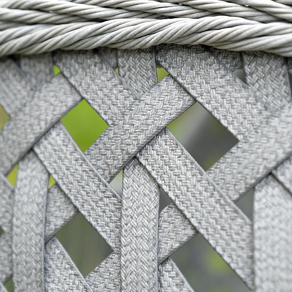 Капри подвесное кресло из искусственного ротанга, цвет серый фото 4