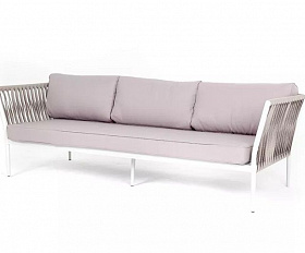 Диван трехместный Касабланка 4SIS из роупа (веревки), цвет бежевый