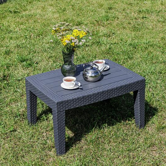 Лаунж стол Lana Royal Family из пластика, цвет графит фото 2