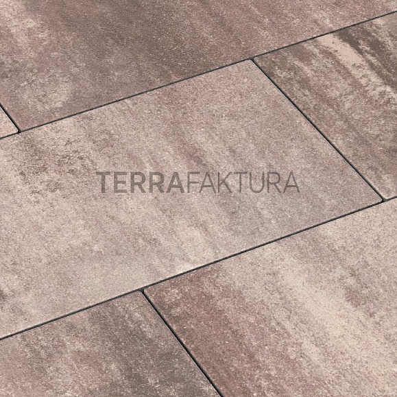 Тротуарная плитка Terrafaktura Урбан 600x300x80 мм Бархатный закат фото 2