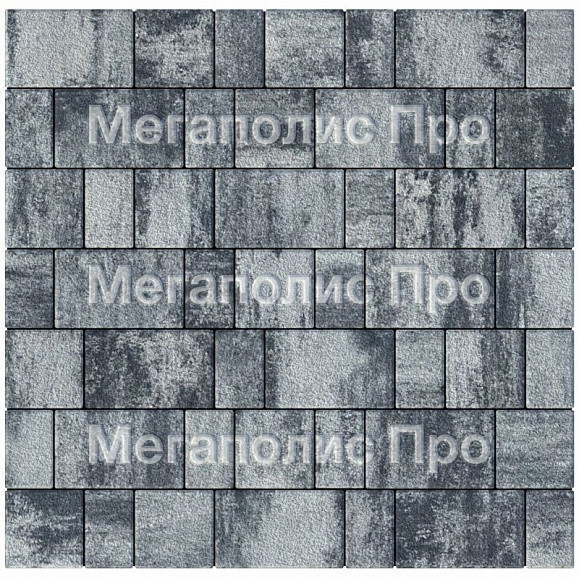 Тротуарная плитка Выбор Старый город Листопад А.1.Фсм.4 40 мм. Антрацит Гранит фото 4