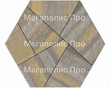 Тротуарная плитка Выбор Оригами Б.4.Фсм.8 80 мм Искусственный камень Доломит