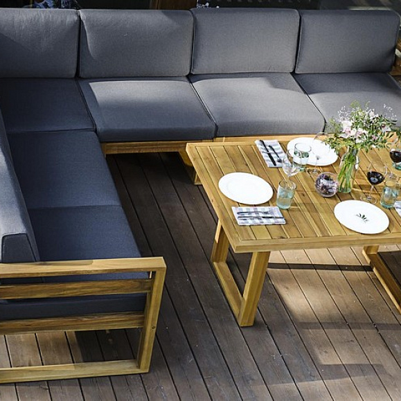 Софа BOOKA 2-х местная с левым подлокотником из акации Joygarden фото 2