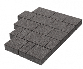 Тротуарная плитка Stellard Новый город 60 мм Дымчатый кварц