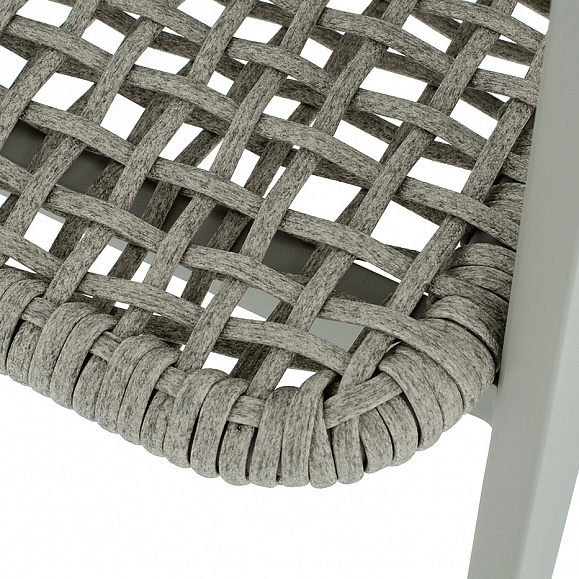 Амстердам плетеный стул из искусственного ротанга, цвет серый фото 5