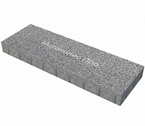 Пошаговая плита для дорожек 900х300х80 мм Серый с черным гранит