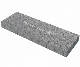 Пошаговая плита для дорожек 900х300х80 мм Серый с черным гранит