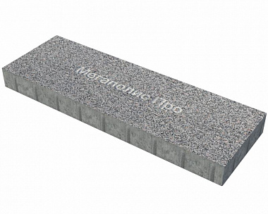 Пошаговая плита для дорожек 900х300х80 мм Серый с черным гранит