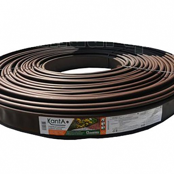 Бордюр садовый KANTA Standartpark SP Б-16000.10.02-ПП 82552 Бухта Коричневый160 м фото 1