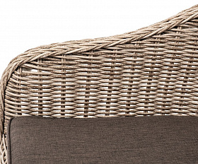 Обеденная группа Эспрессо–80 R 4SIS из искусственного ротанга, цвет бежевый