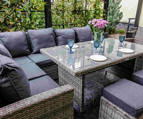Комплект мебели Zorro Plus Royal Family из искусственного ротанга, цвет серый