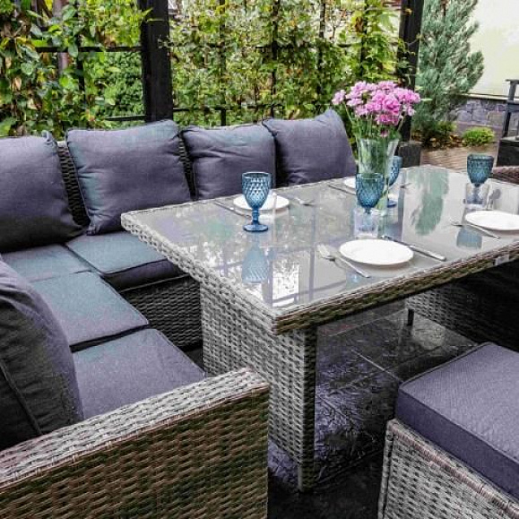 Комплект мебели Zorro Plus Royal Family из искусственного ротанга, цвет серый фото 3