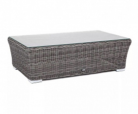 Журнальный столик Капучино 4SIS из искусственного ротанга, цвет графит