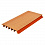 Террасная доска MasterDeck Slim 3000*145мм*23мм широкий вельвет, цвет Орегон Оранжевый