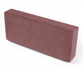 Бортовой камень тротуарный Нобетек БР 50.20.8 красно-коричневый