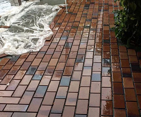 Тротуарная клинкерная плитка Stroeher 240х115х18 мм 124