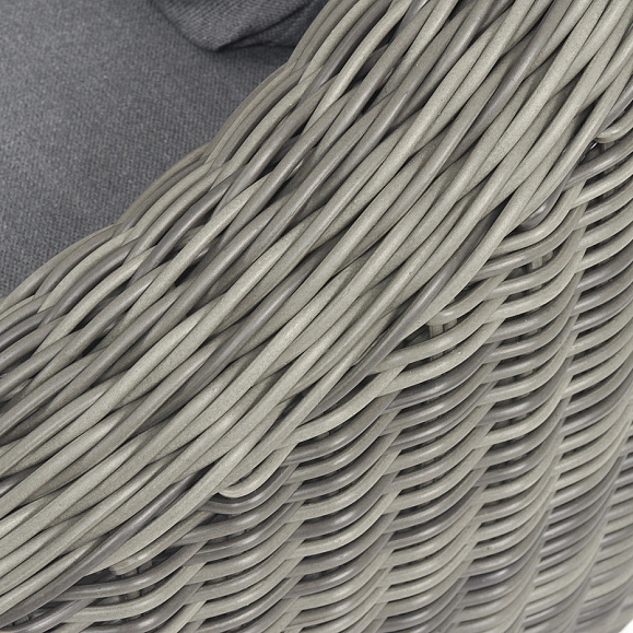 Барселона диван из искусственного ротанга трехместный, цвет графит фото 6