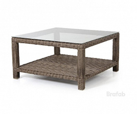 Кофейный стол Ninja Brafab коричневый, искусственный ротанг