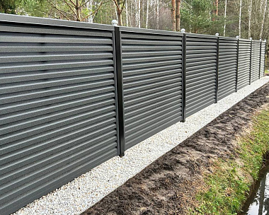 Планка декоративная (нащельник) Металлопрофиль Blackout NeoMatt 0,5 RAL9005