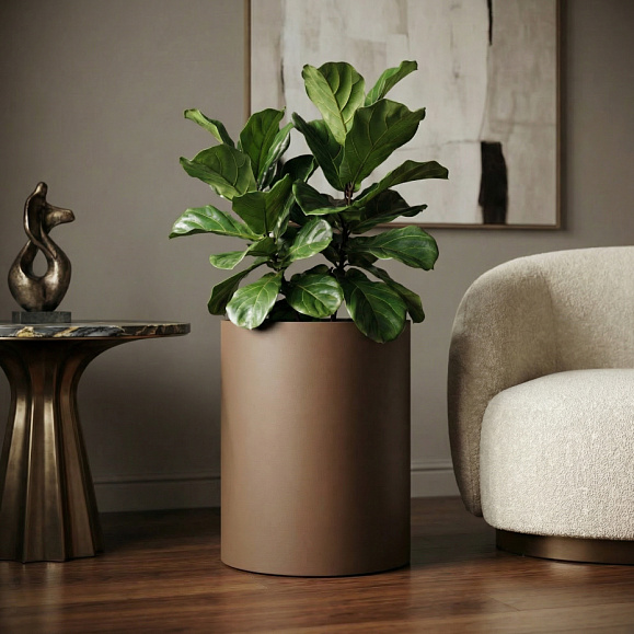 Кашпо Concretika Тюб Макси D40H60 Браун 050 3020 фото 1