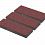 Тротуарная плитка Stellard Патио XL 80 мм Красный