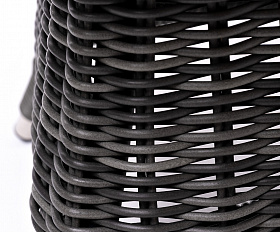 Равенна кофейный стол из искусственного ротанга, цвет графит