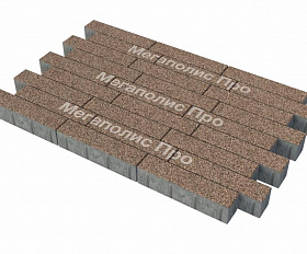 Тротуарная плитка Фабрика Готика Ригель 360х80х80 мм Голд 16