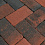 Тротуарная плитка Koldiz Брусчатка 50 мм Оникс Красный